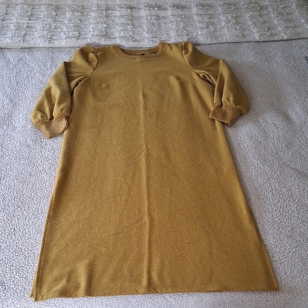 Who What Wear Gold Midi Dress